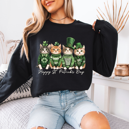 Lucky Cats St. Patrick’s Day Sweatshirt 🍀🐱