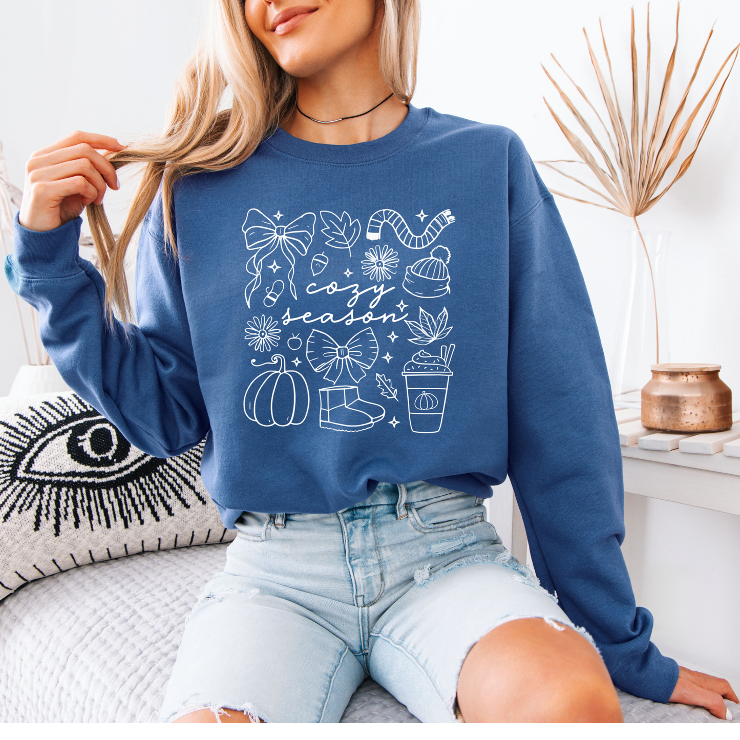 Cozy Season Organic Cotton Crewneck Sweatshirt