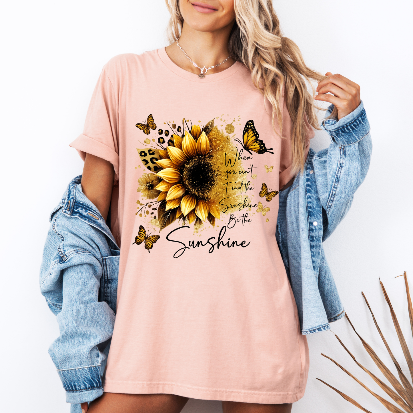 🌻🦋 Sunflower & Butterflies 🦋🌻✨ 100% Organic Cotton T-Shirt
