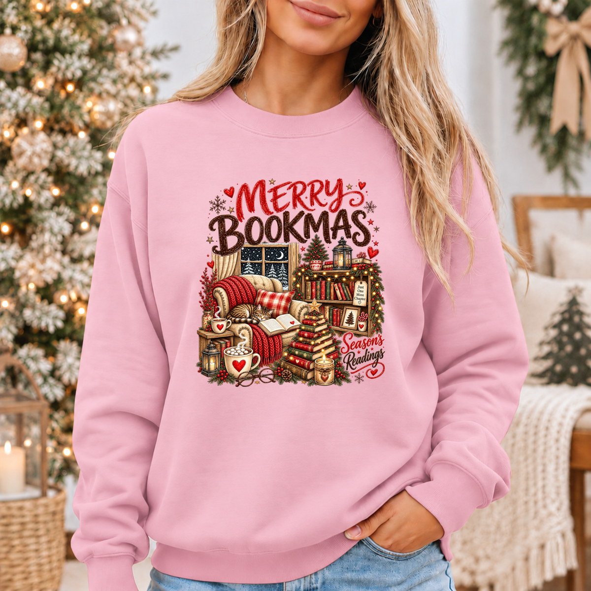 Merry Bookmax & Cosy Chapters 🎄📚❤️ Cosy Christmas Sweatshirt