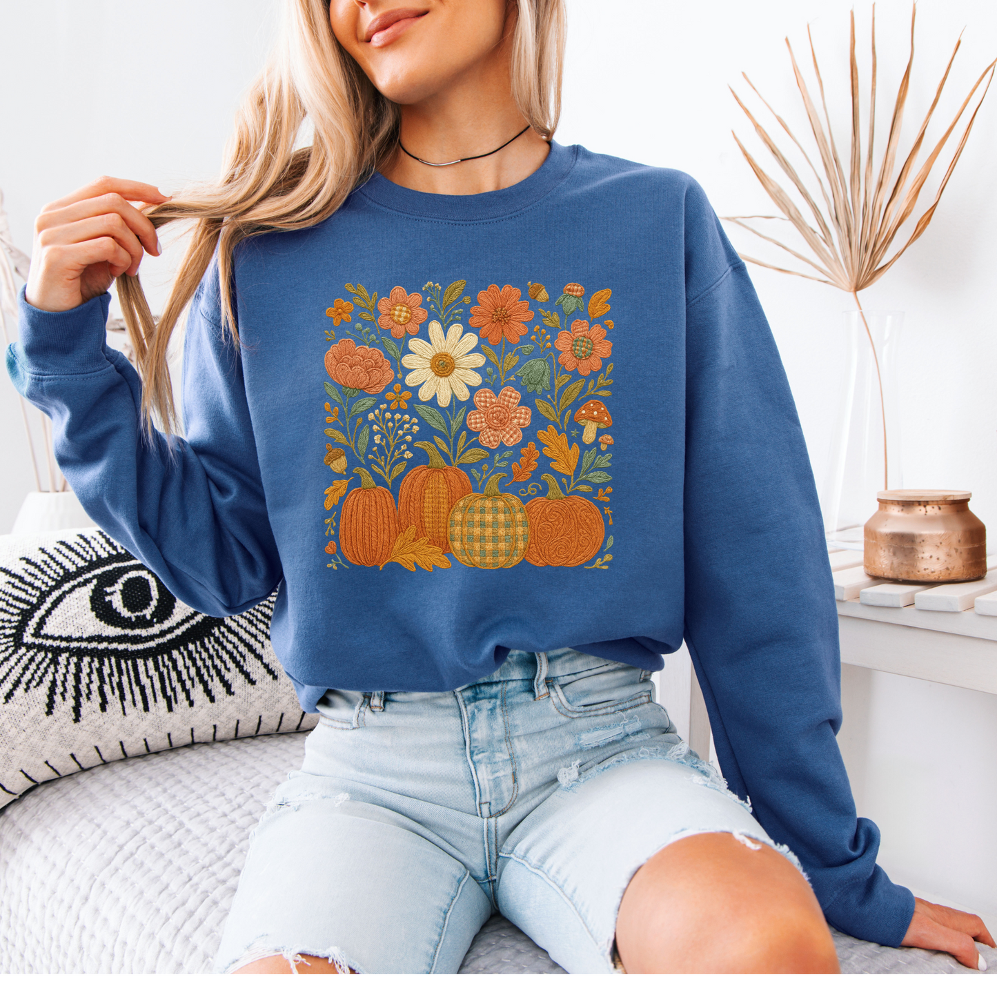 Harvest Stitch Garden Organic Cotton Crewneck Sweatshirt