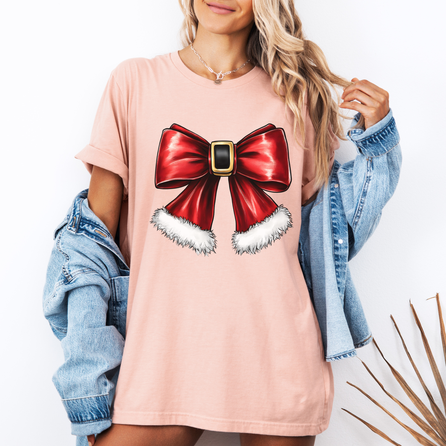 🎀🎄 Santa’s Bow 🧣 100% Organic Cotton T-Shirt