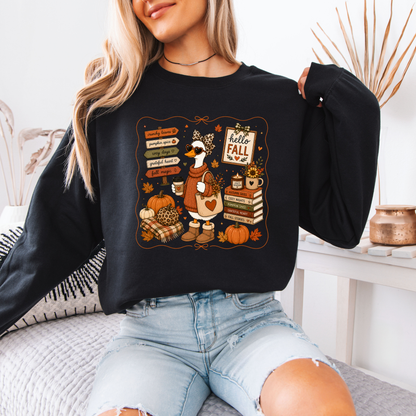 Hello Fall Goose Sweatshirt 🍂🪿