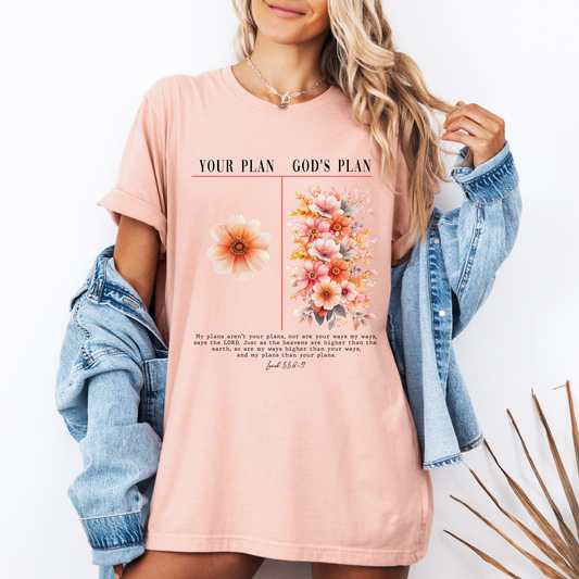 ✨ God’s Plan Floral T-Shirt 🌷