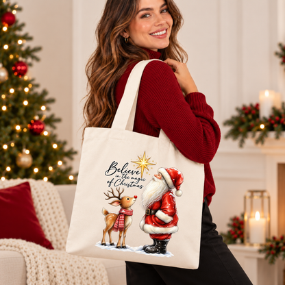 Believe in the Magic of Christmas 🎅🦌 Christmas Tote Bag