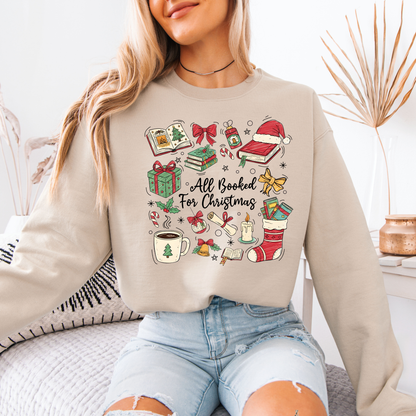 📚✨ Bookish Christmas ✨📚 Organic Cotton Sweatshirt 📚✨