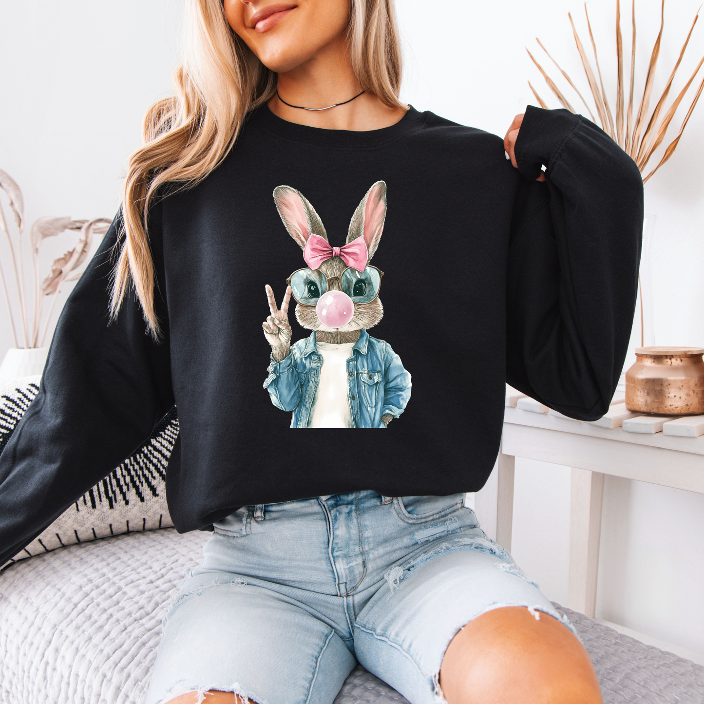 🐰 Bubblegum Bunny Sweatshirt 🎀