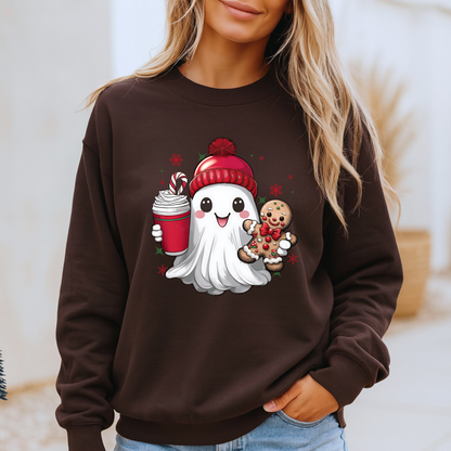 👻 Christmas Boo 🎄✨  Organic Cotton Sweatshirt