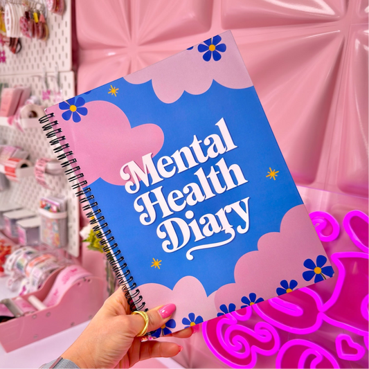 🧠💖 Mental Health Diary – Daily Check-In & Self-Care Journal 🌈✨