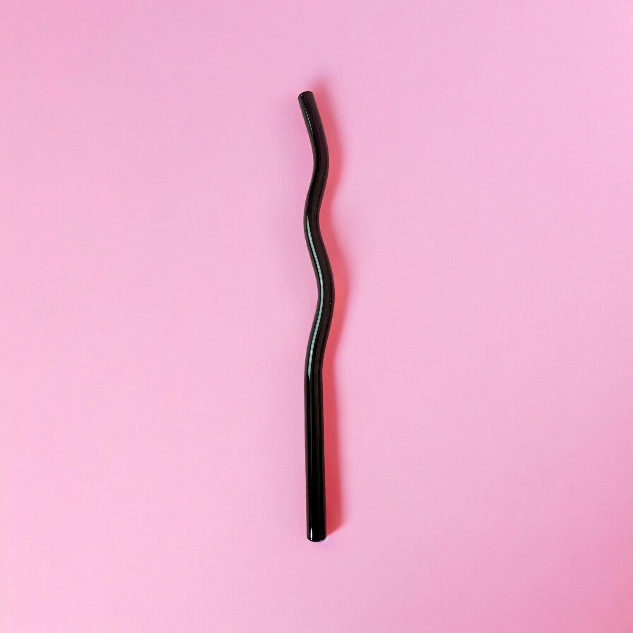 Glass Wavy Straws