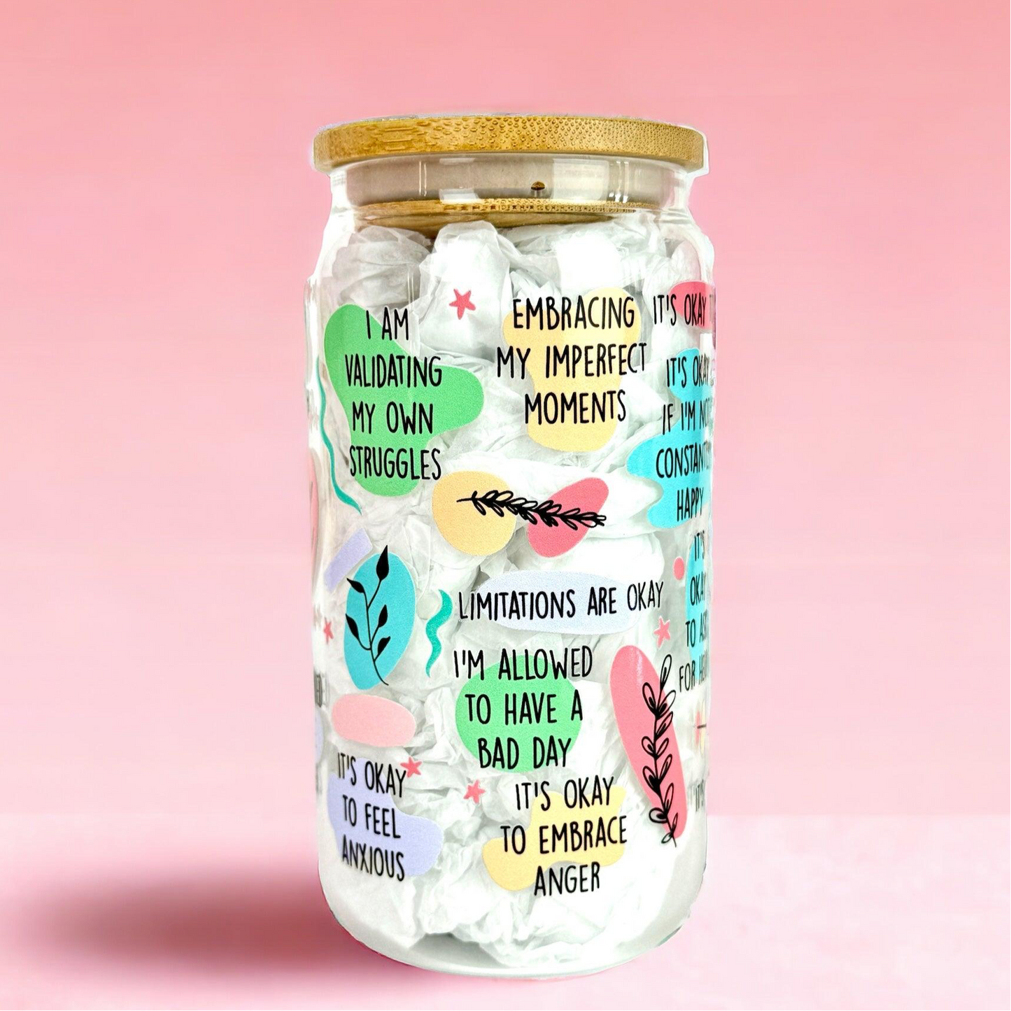 My Mental Breakdown Cup 16oz (455ml) Iced Coffee Glass Cup