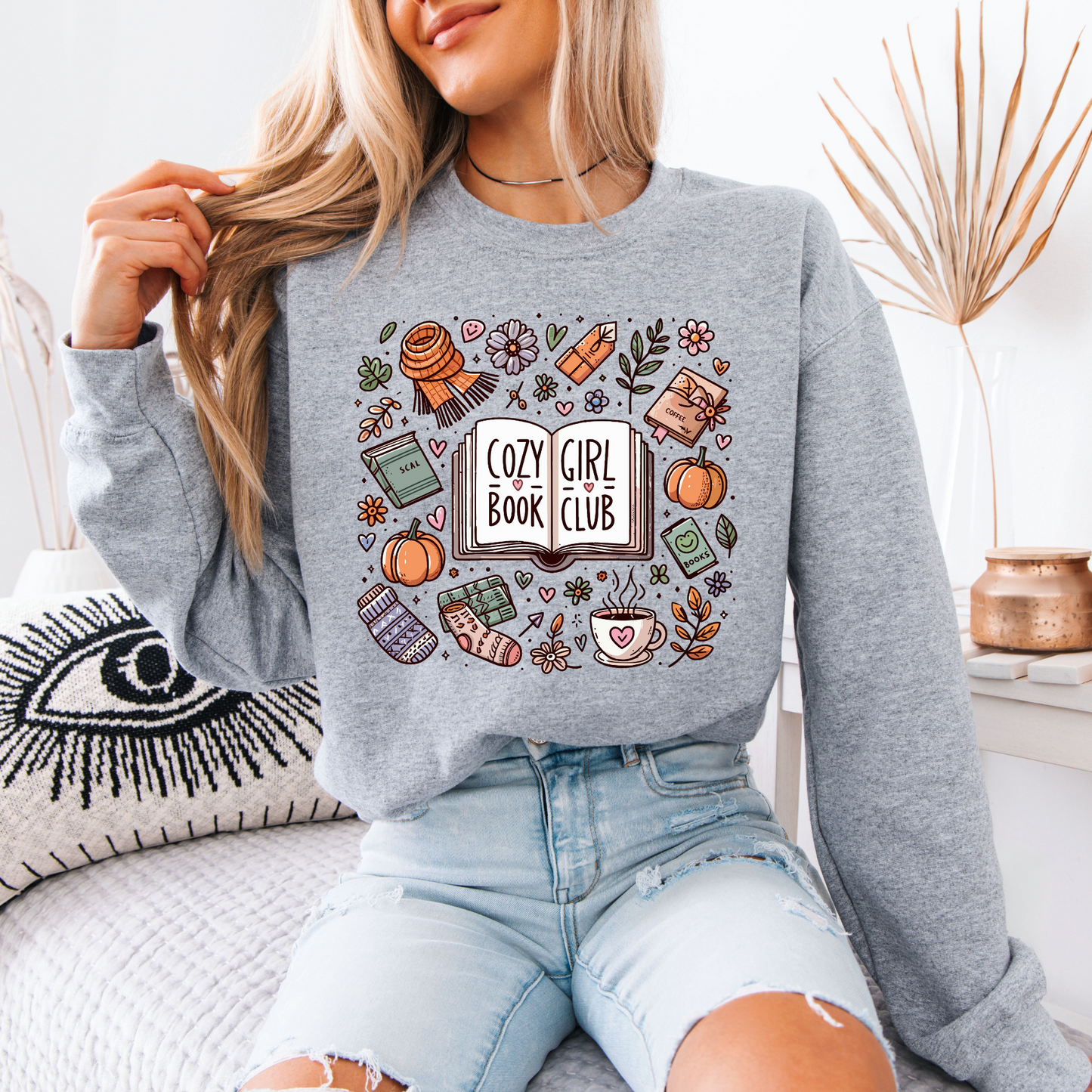Cozy Book Girl Club Sweatshirt 📚✨