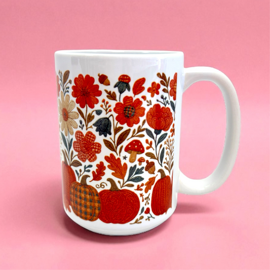 🍂 Fall Blooms 15oz Mug 🌻🎃