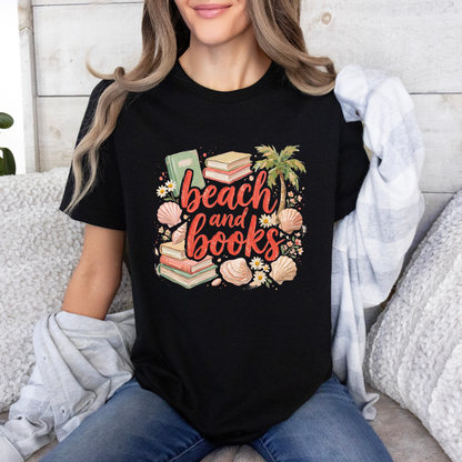 🏖️📚 Beach & Books Summer Reader t-shirt 🌴🐚