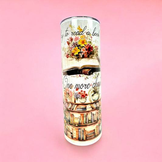 The Book Lover’s 20oz Tumbler – Vintage Aesthetic