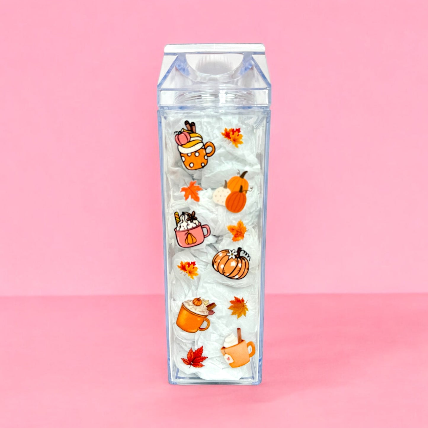 🍂Fall Vibes Milk Carton Bottle – 17oz