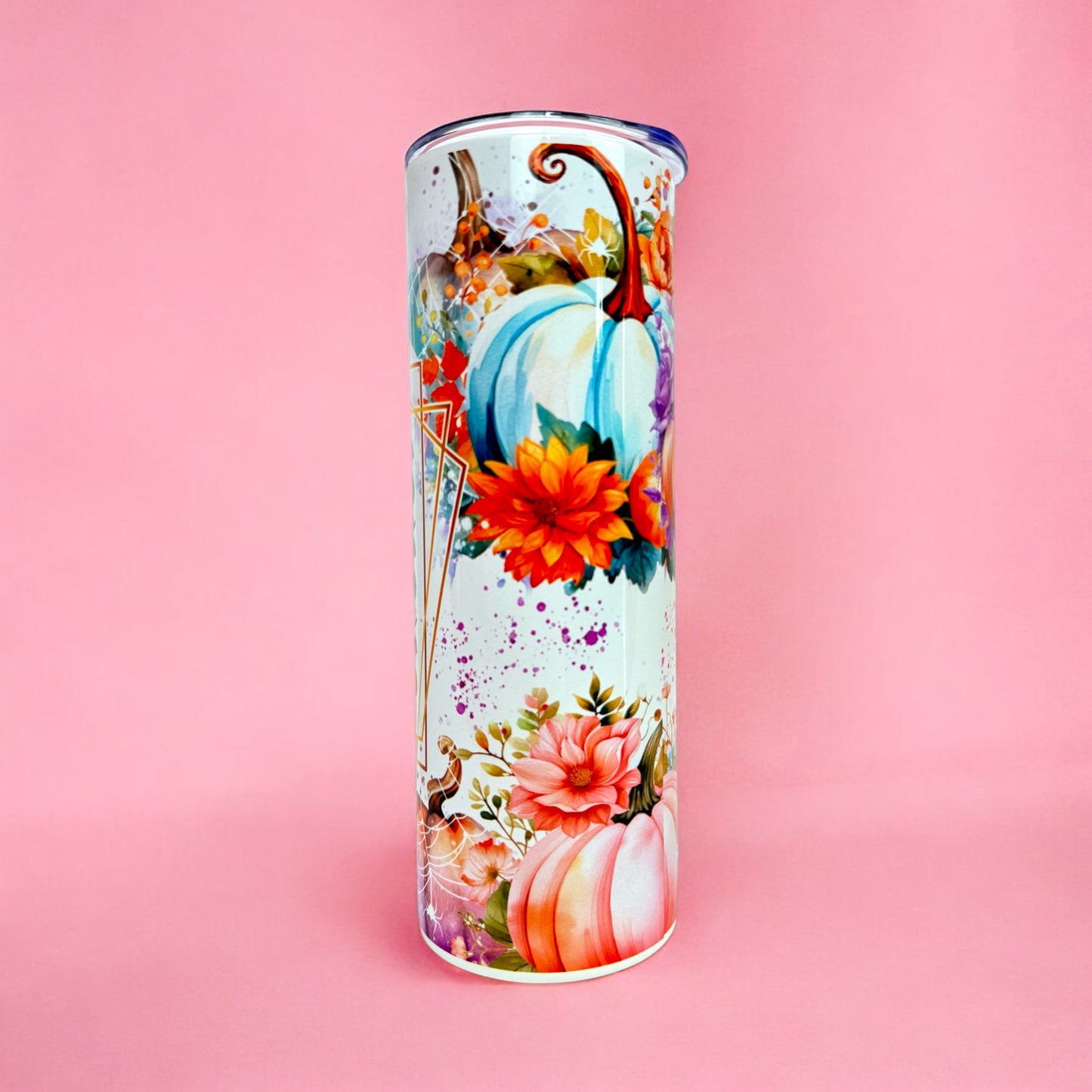 🍂 Flannels, Pumpkins & Bonfires – 20oz Tumbler 🎃✨