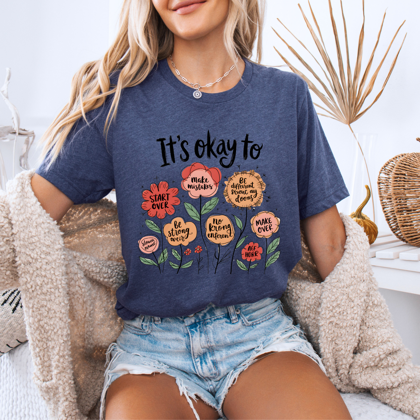 🌷It’s Okay To Bloom Affirmation✨💖
100% Organic Cotton T-Shirt