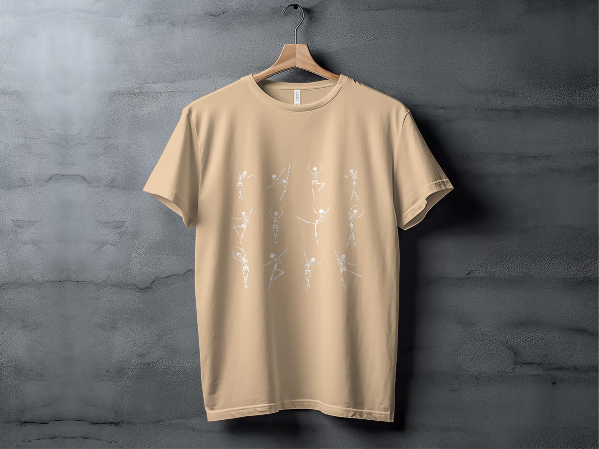 Dancing Skeleton 2 T-shirt 100% Organic Cotton