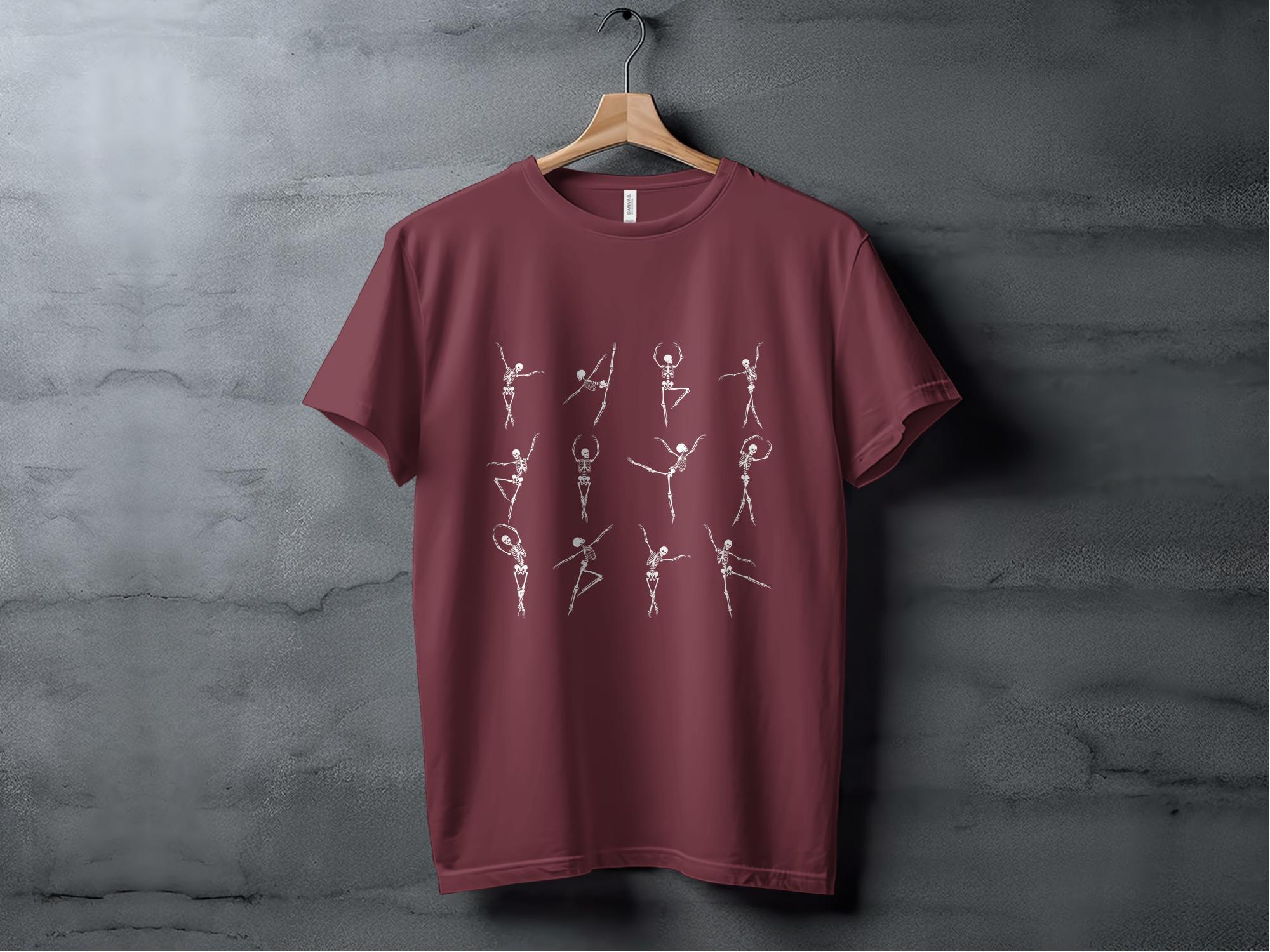 Dancing Skeleton 2 T-shirt 100% Organic Cotton