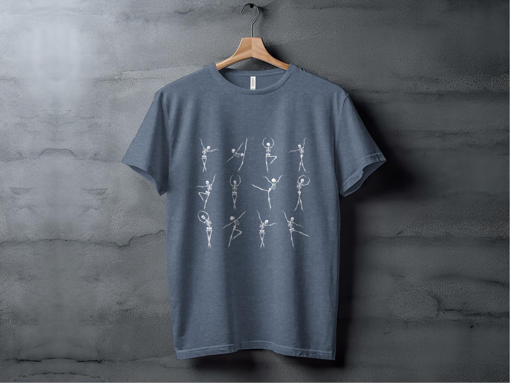 Dancing Skeleton 2 T-shirt 100% Organic Cotton