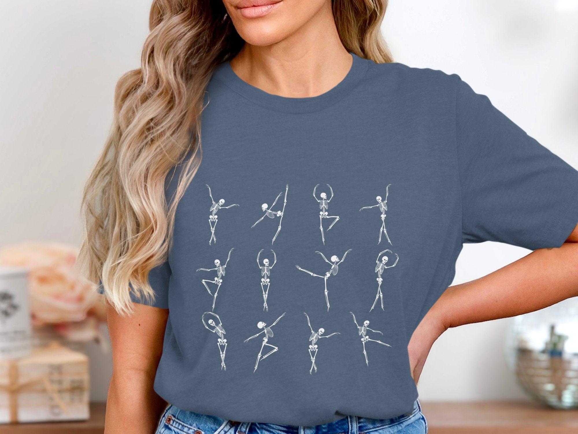 Dancing Skeleton 2 T-shirt 100% Organic Cotton