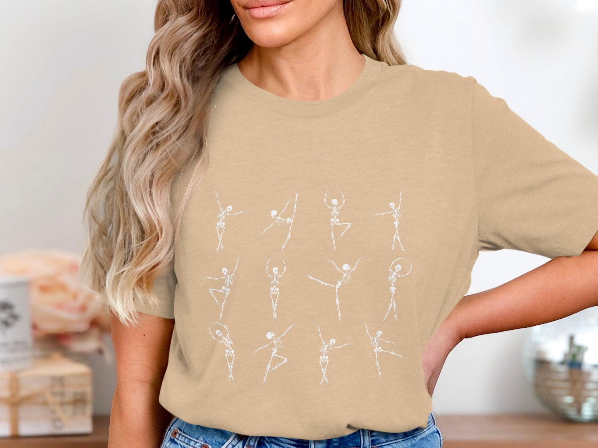 Dancing Skeleton 2 T-shirt 100% Organic Cotton