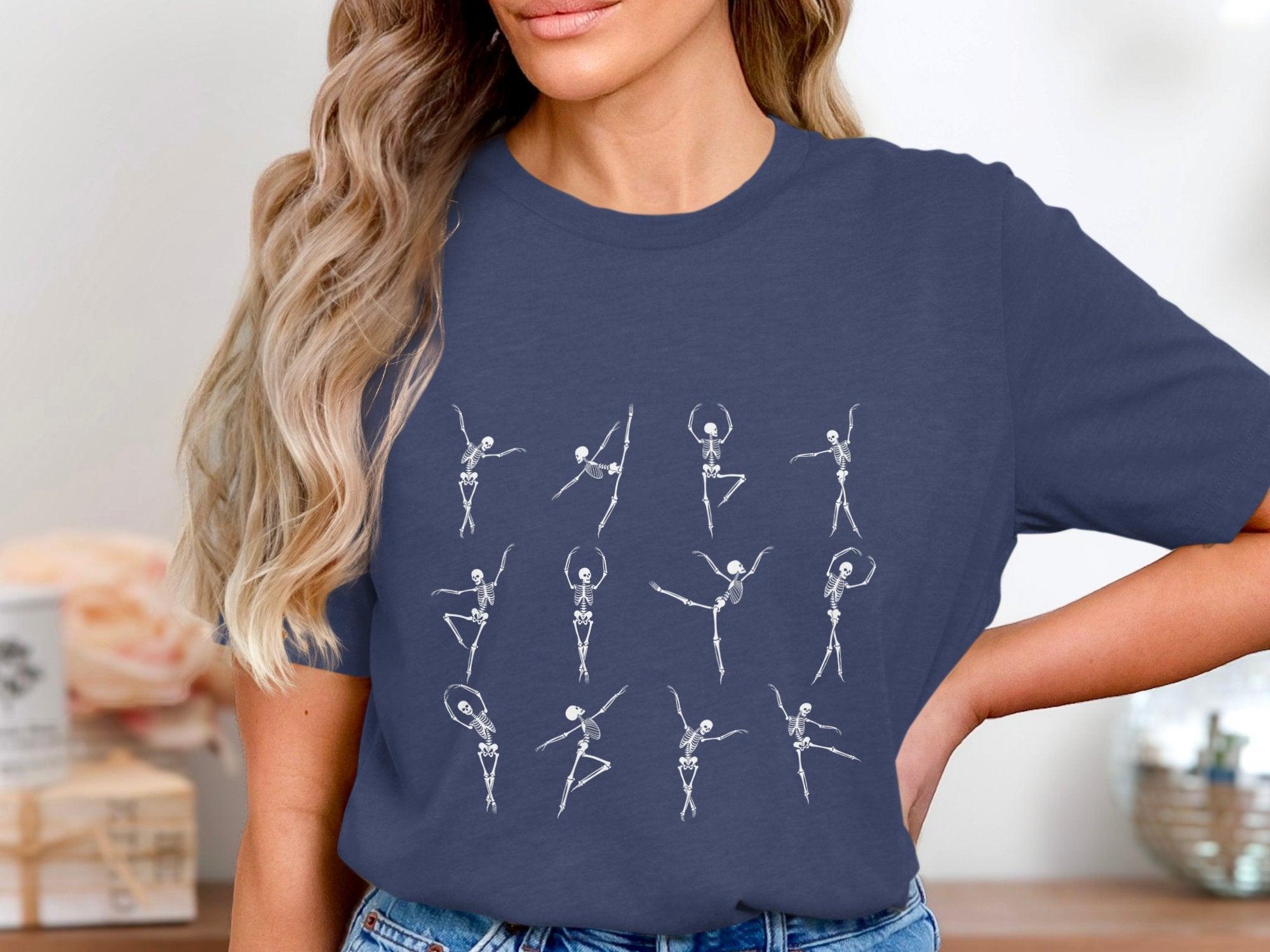 Dancing Skeleton 2 T-shirt 100% Organic Cotton