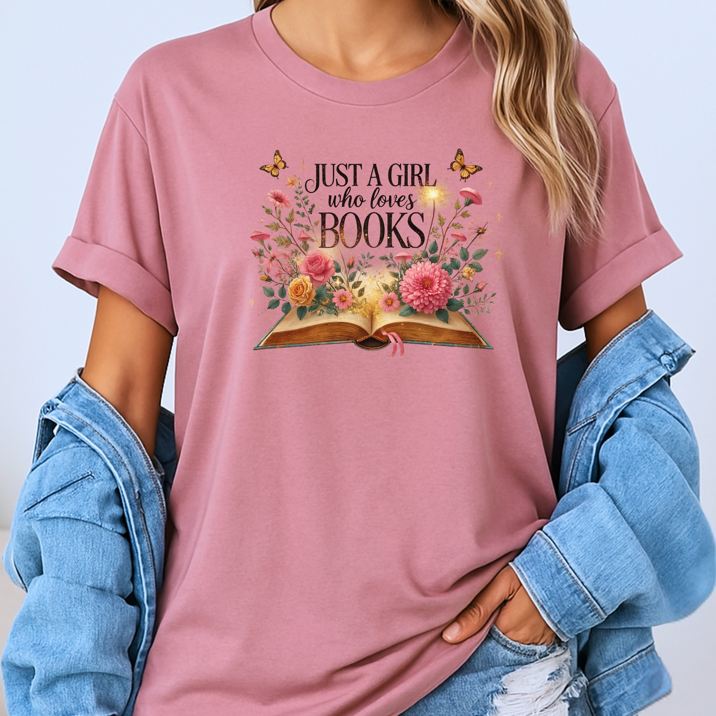 ✨📚Just a Girl Who Loves Books 
 100% Organic Cotton T-Shirt