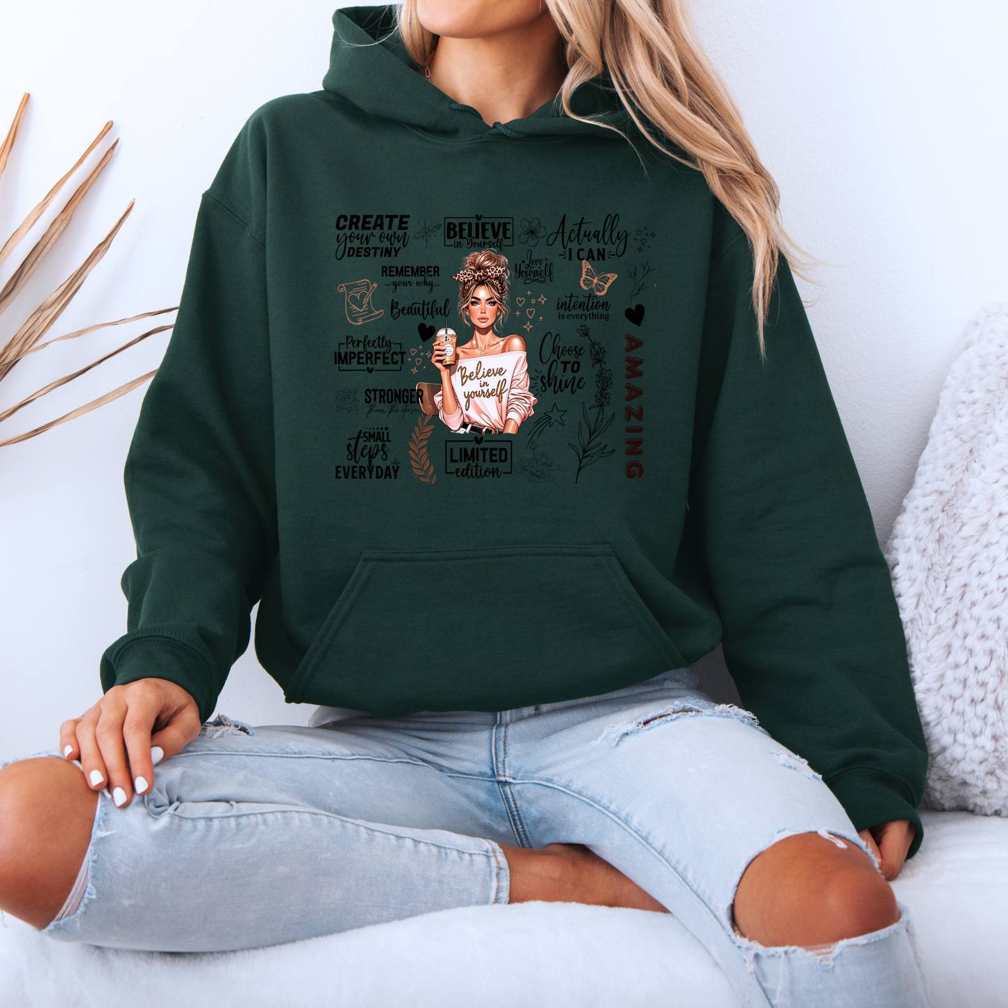 💖Believe in Yourself  Cozy Luxuriously Thick Hoodie✨☕️