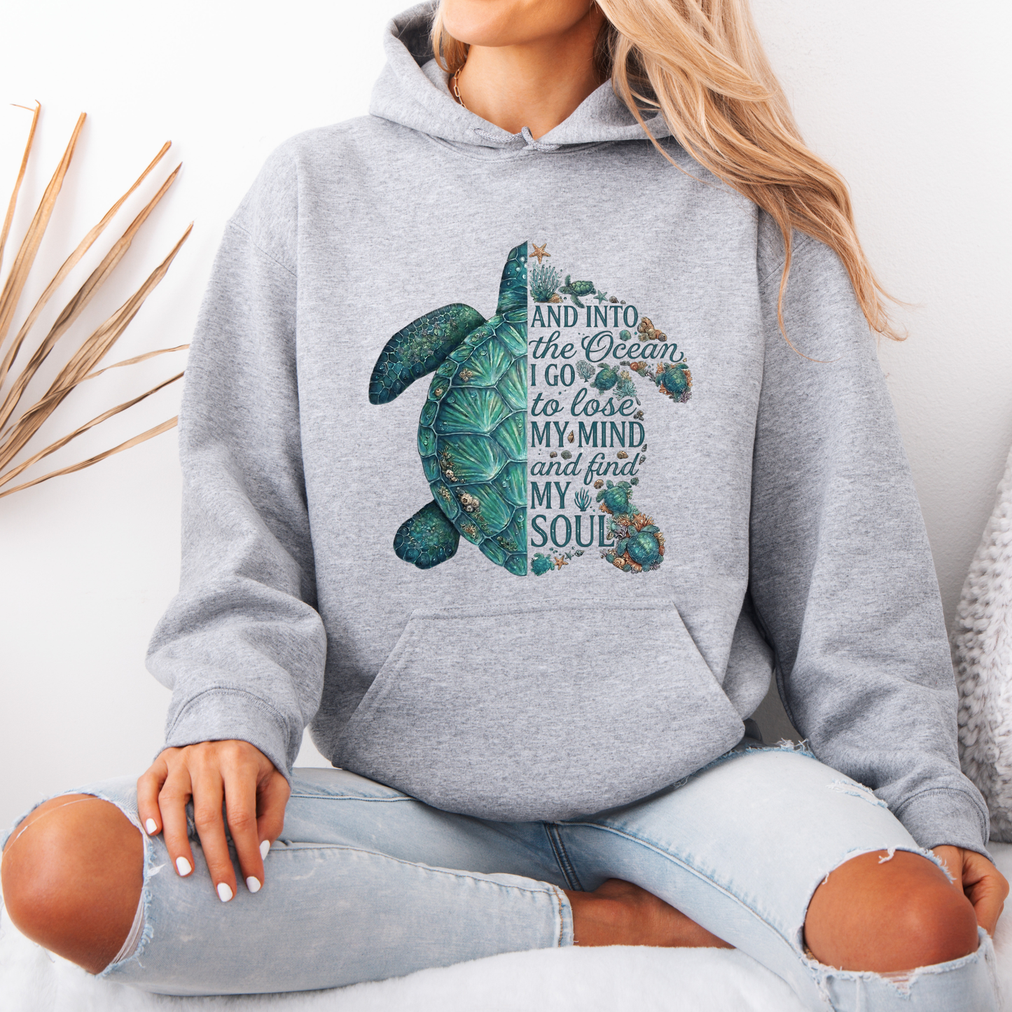 🐢🌊 Into The Ocean Sea Turtle Cozy Hoodie ✨