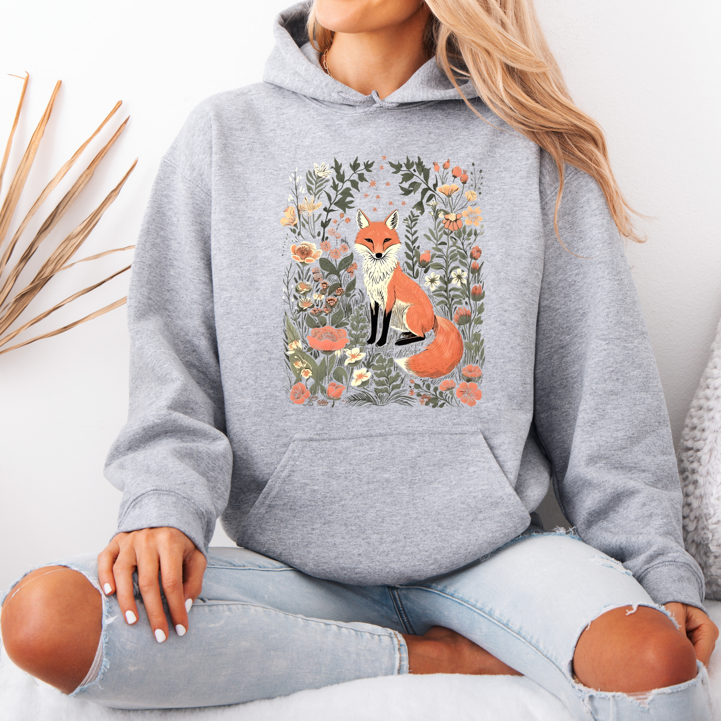 🦊🌼 Woodland Fox  Luxuriously Thick Hoodie✨