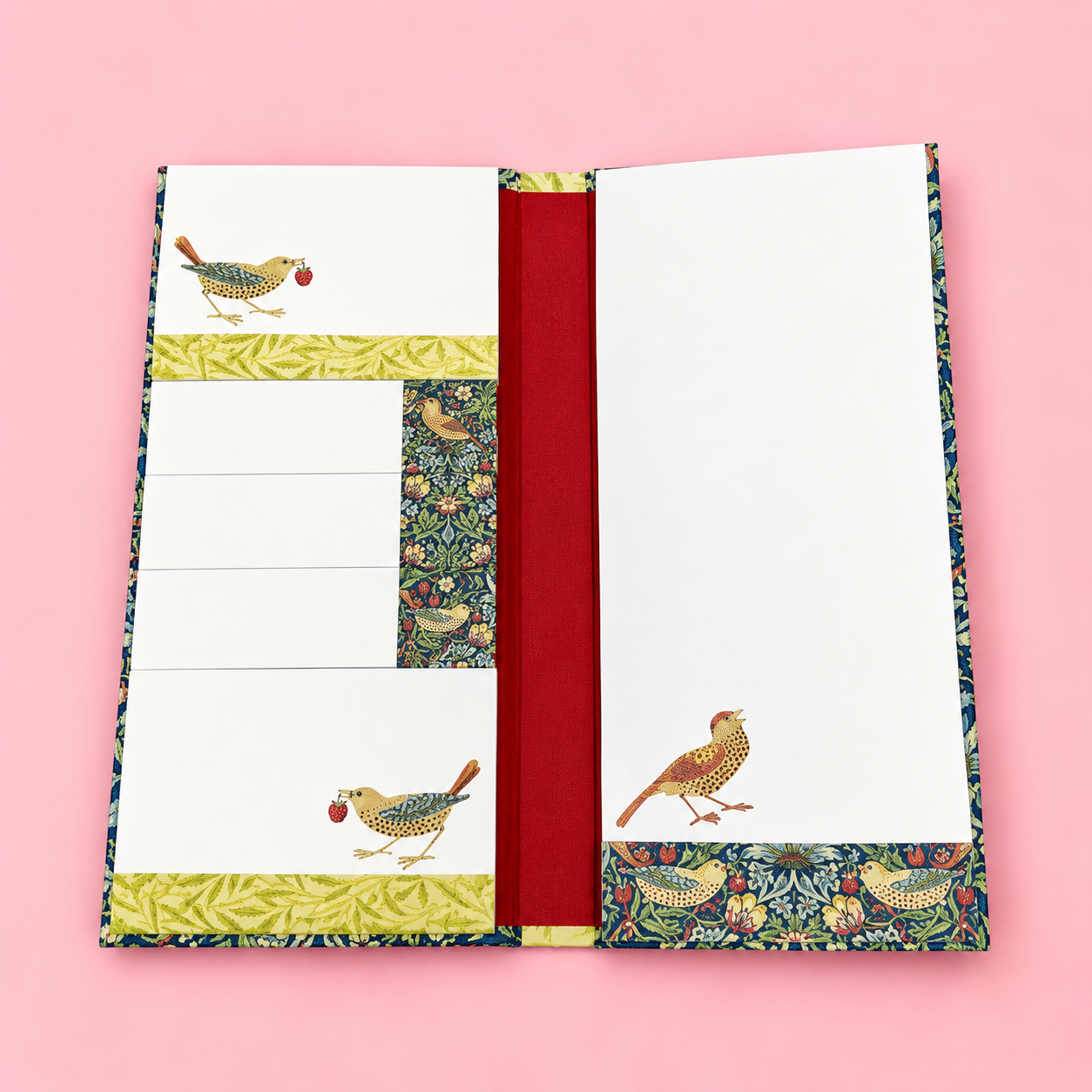Vintage Botanical Sticky Notes Set 🌿🐦✨