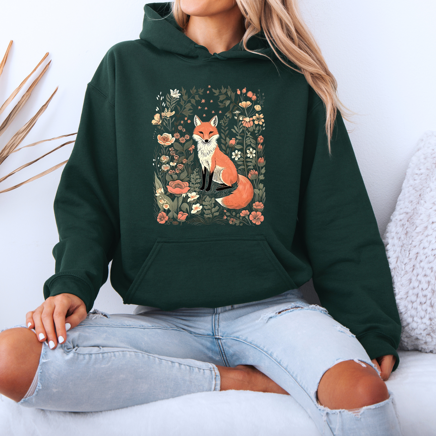 🦊🌼 Woodland Fox  Luxuriously Thick Hoodie✨