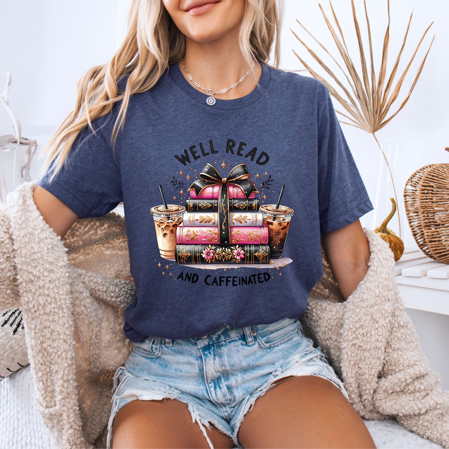 📚☕Well Read & Caffeinated t-shirt ✨