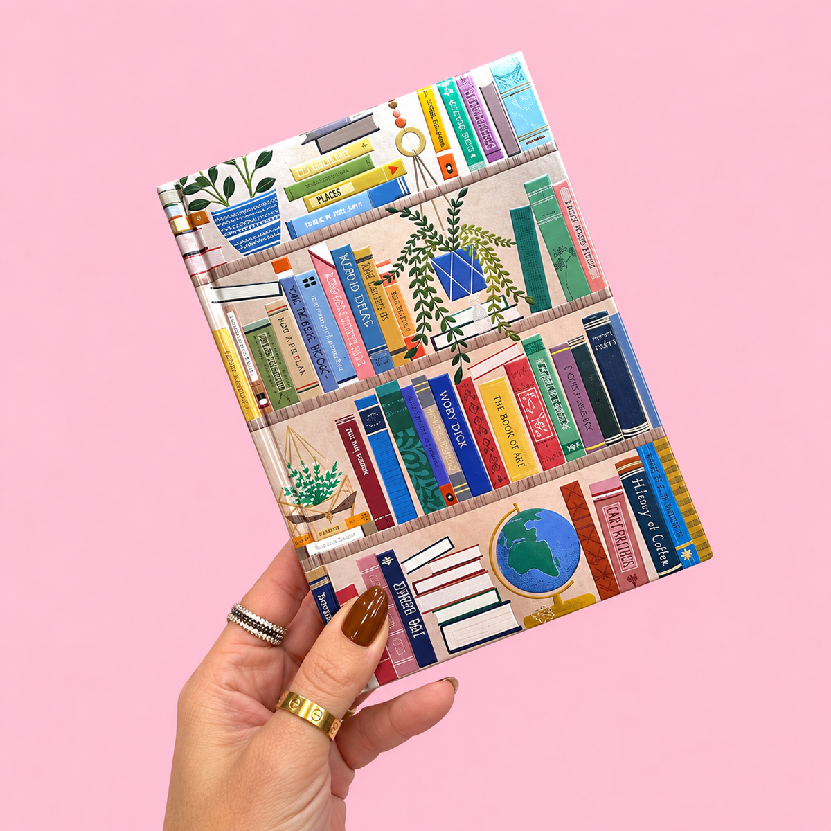 📚🌿 Georgia Breeze Bookshelves Foiled Journal✨