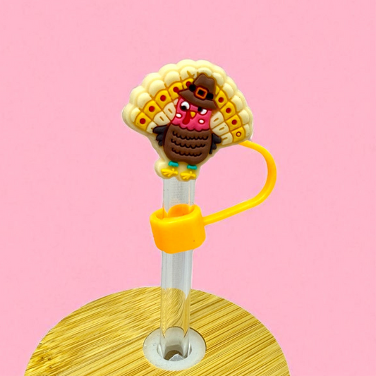 🦃 Cute Turkey Straw Topper
