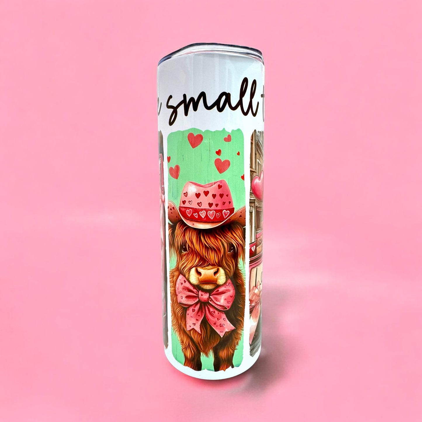 Small Town Valentine 💕 20oz Tumbler with Straw 🌸✨