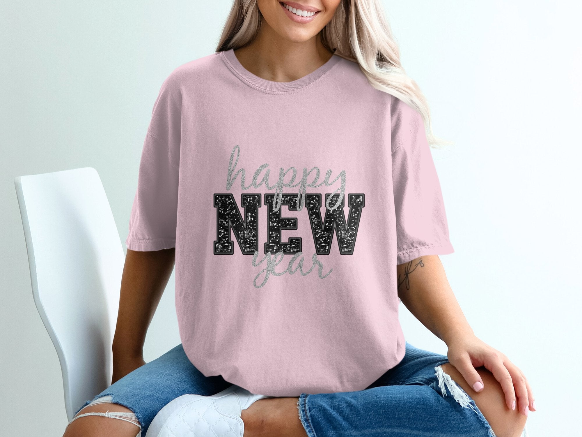 Happy New Year T-shirt 100% Organic Cotton