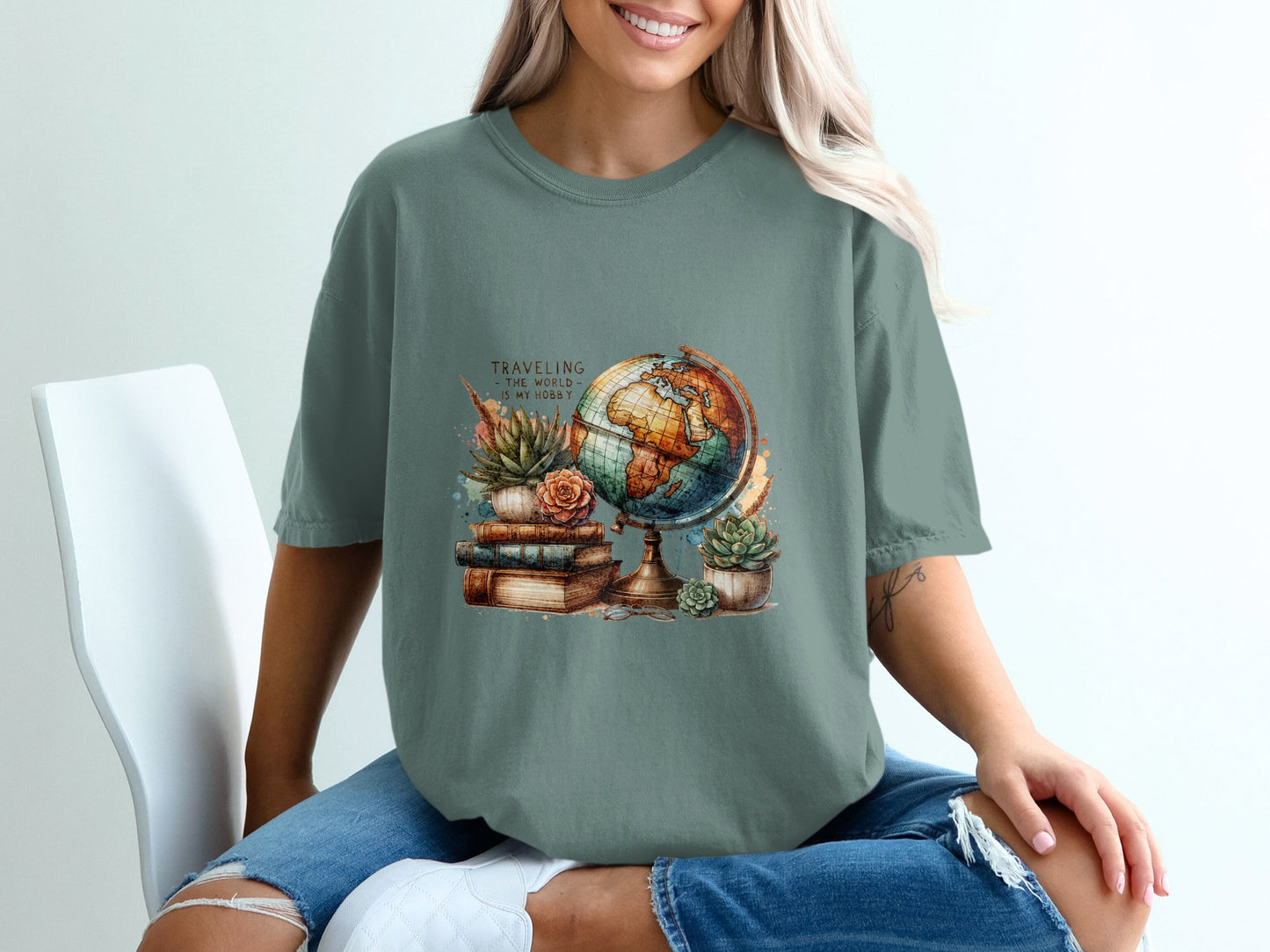 Travelling is my hobby T-shirt 100% Organic Cotton