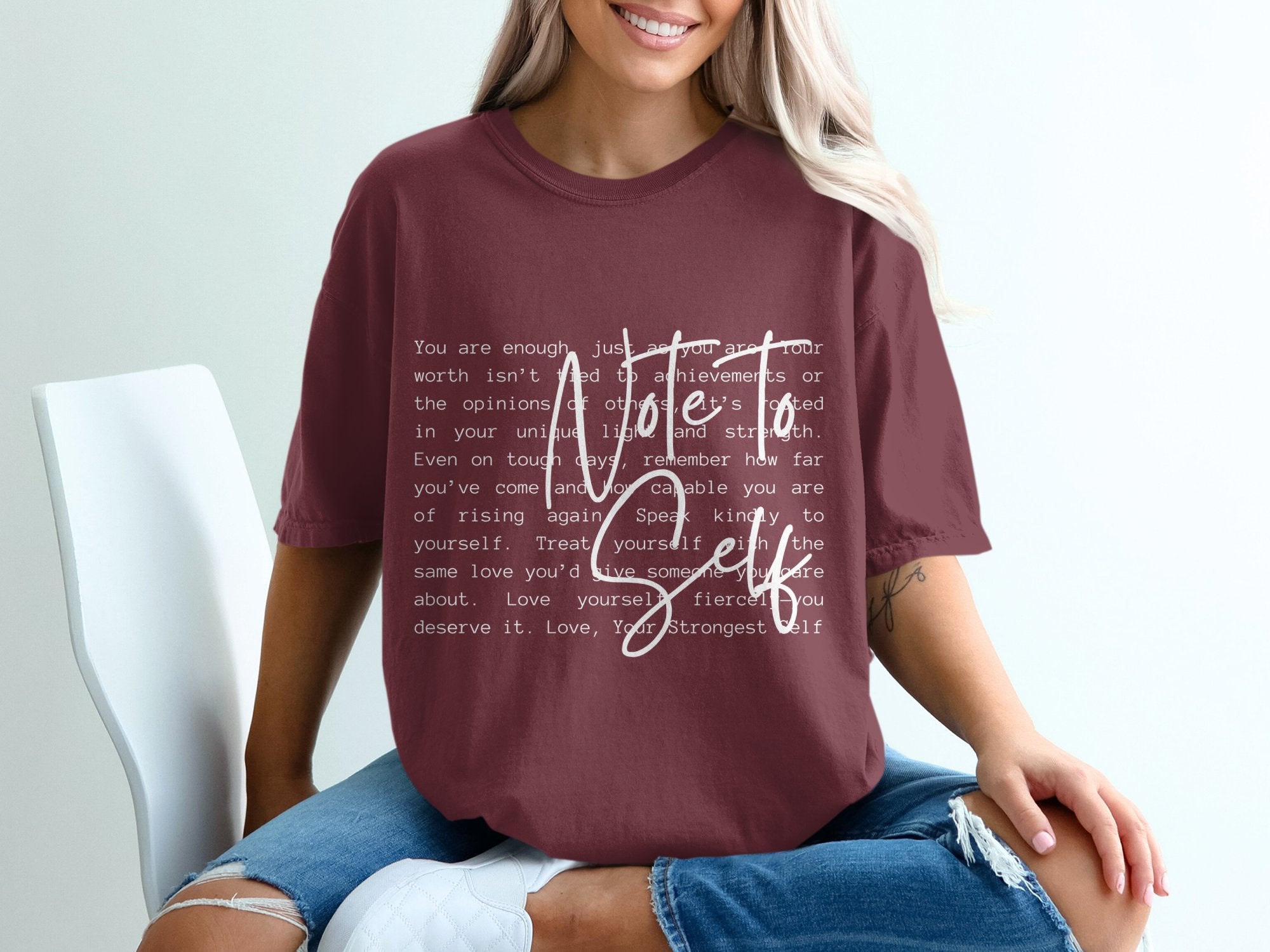 Note to YourSelf T-shirt 100% Organic Cotton