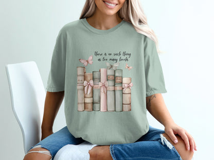 Butterfly Library T-shirt 100% Organic Cotton