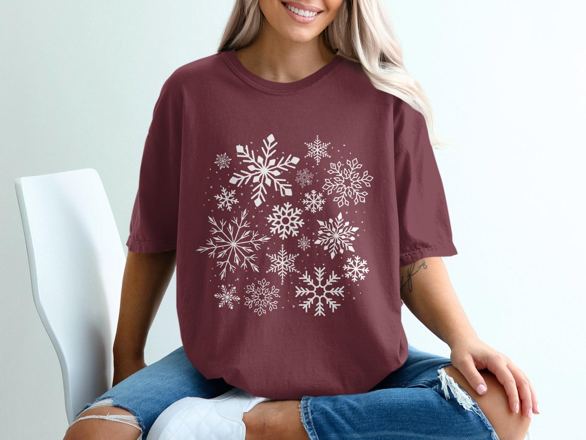 SnowFlake Flurry T-shirt 100% Organic Cotton