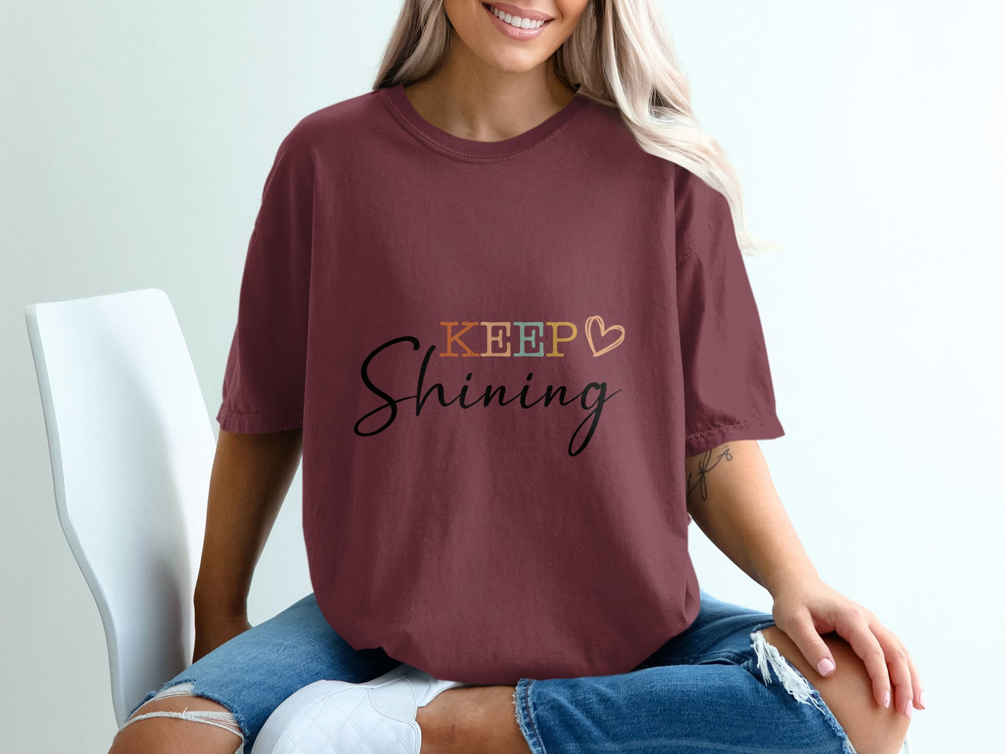 Keep Shining T-shirt 100% Organic Cotton