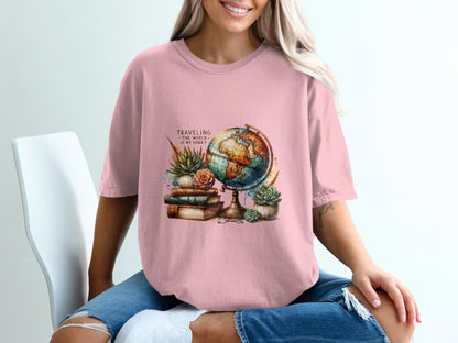 Travelling is my hobby T-shirt 100% Organic Cotton