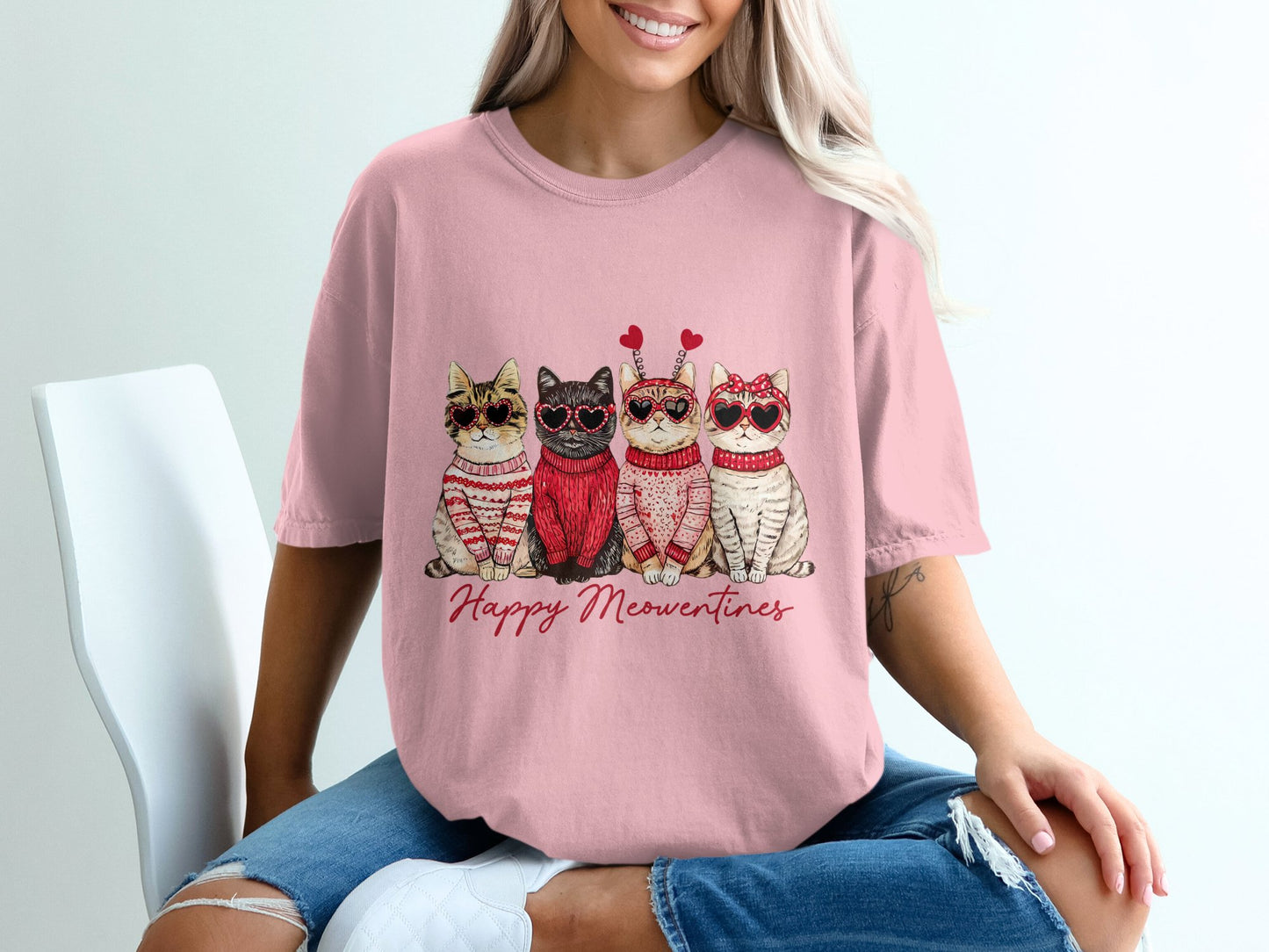Purr-fect Meowentine 100% Organic Cotton