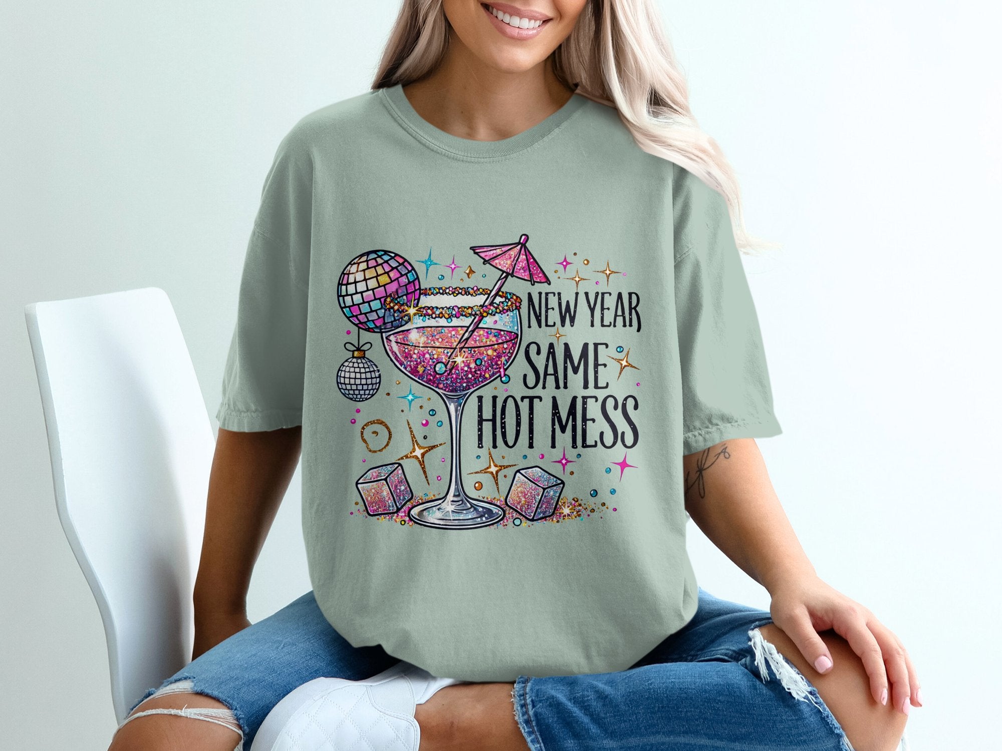 Hot Mess Cheers T-shirt 100% Organic Cotton