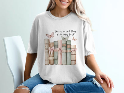 Butterfly Library T-shirt 100% Organic Cotton