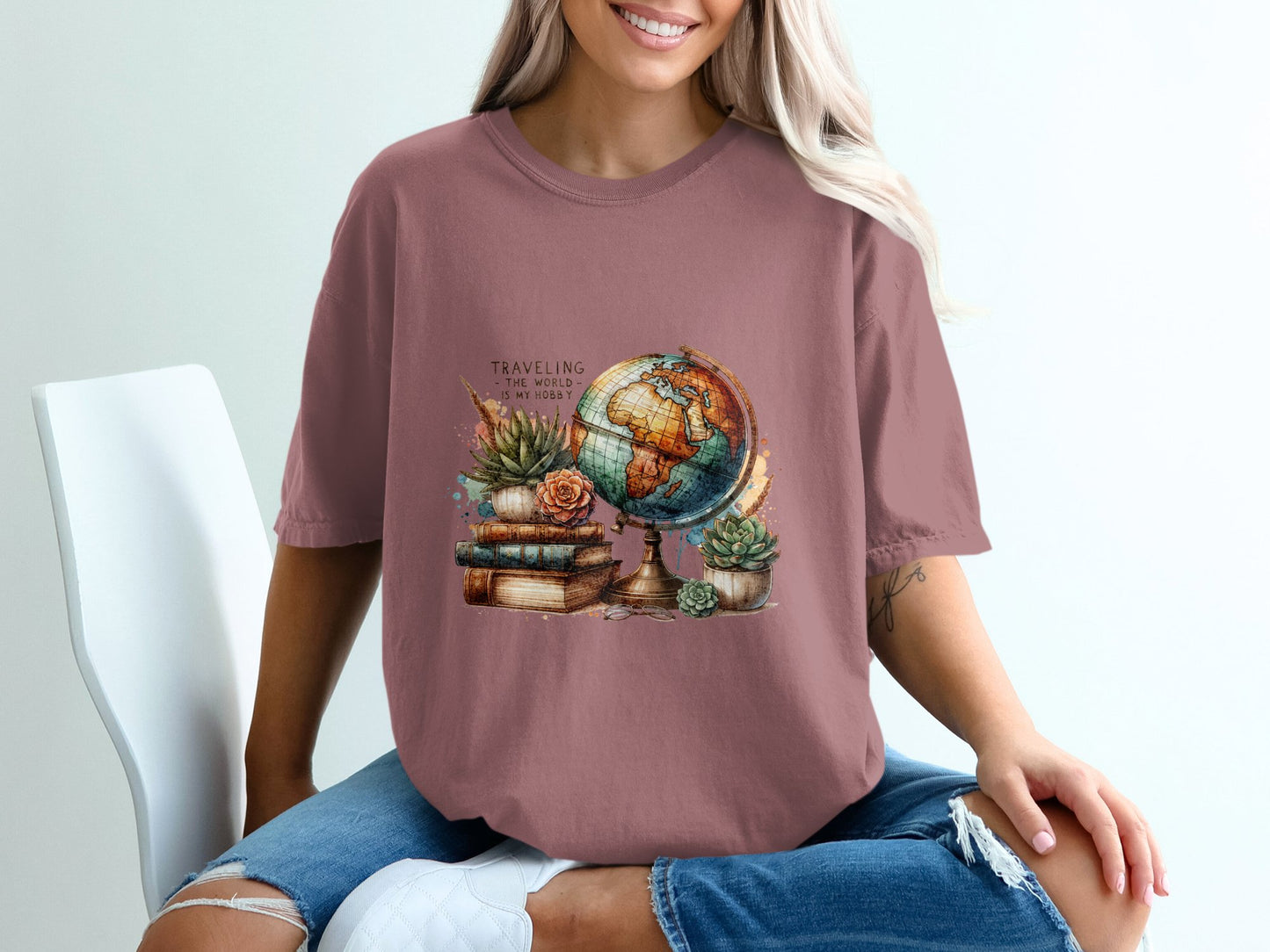 Travelling is my hobby T-shirt 100% Organic Cotton