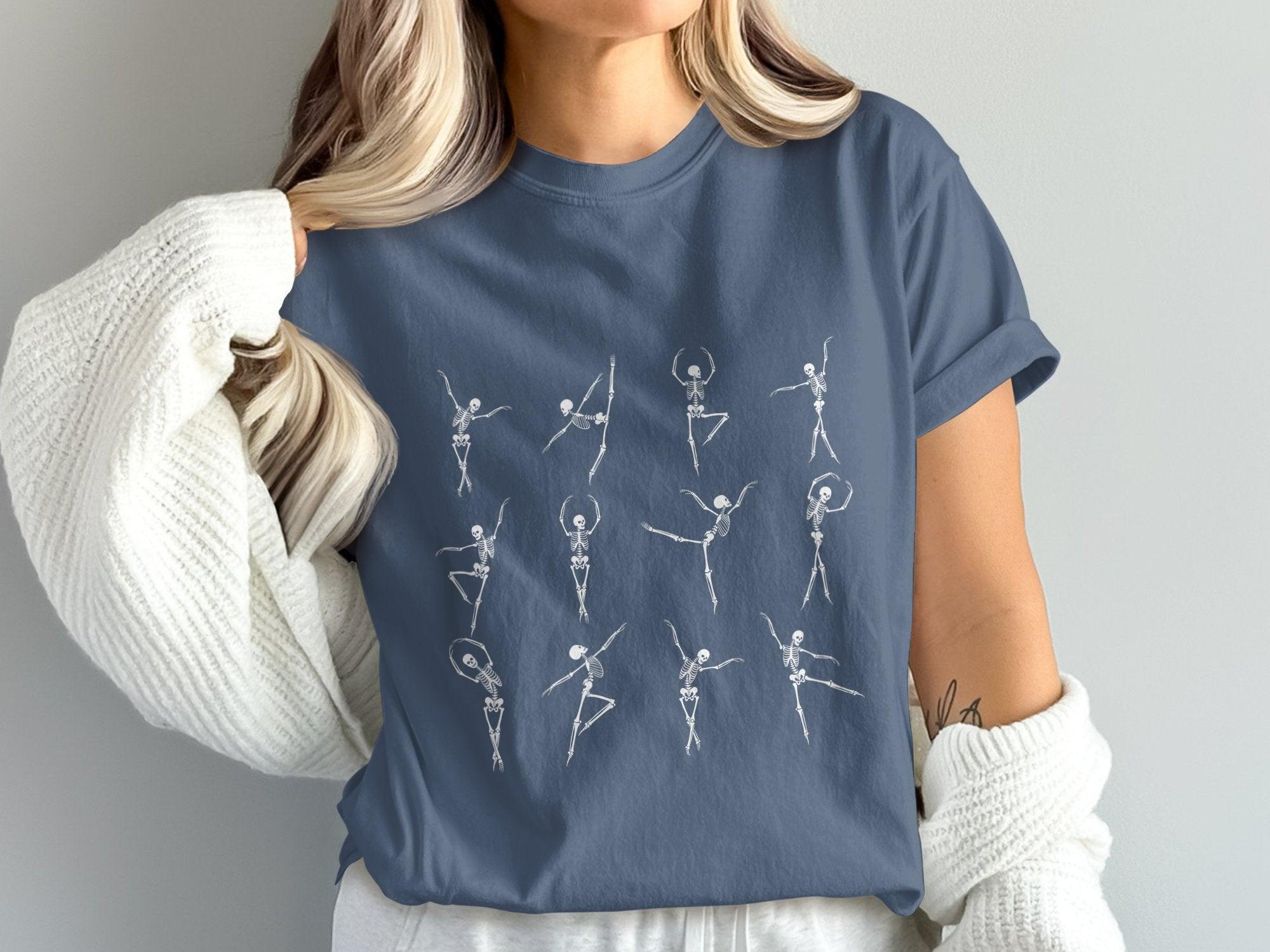 Dancing Skeleton 2 T-shirt 100% Organic Cotton